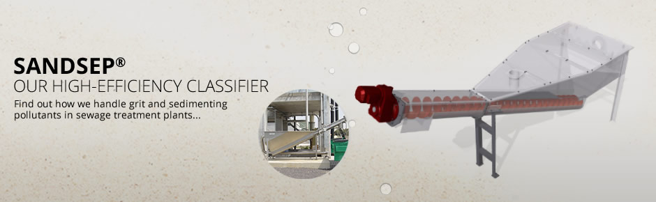 SANDSEP High-efficiency grit classifier node/302