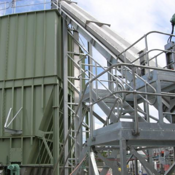 Sludge silo for feed to PC pumps (360m3) Sludge silo for feed to PC pumps (360m3)