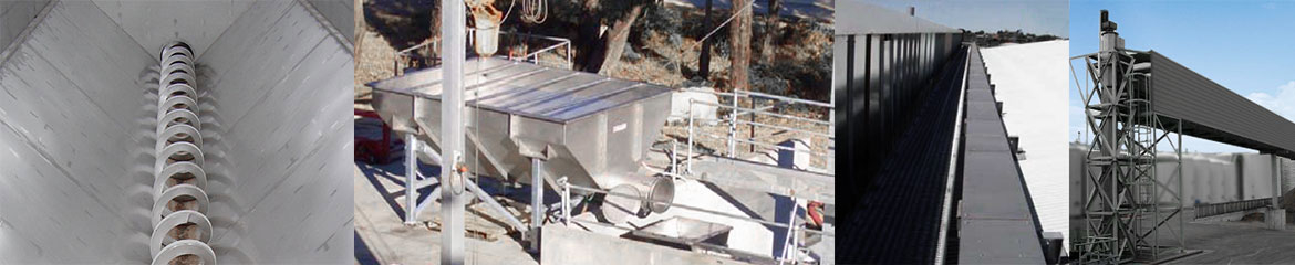 Shaftless Receival Bin, Screening for Wineries & Shaftless Conveying Solutions Shaftless Receival Bin, Screening for Wineries & Shaftless Conveying Solutions