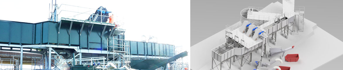 Inlet Works, Moving fine Screens, Screenings and Grit equipment Inlet Works, Moving fine Screens, Screenings and Grit equipment