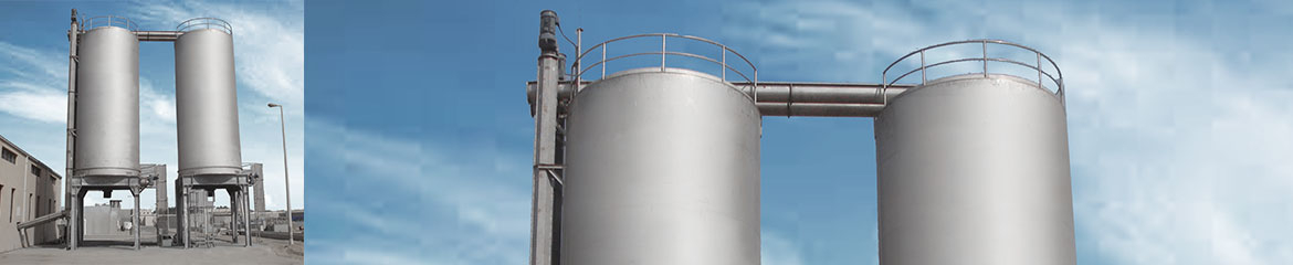 Stainless Steel Silos with Sliding Frame Outloading