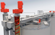 SPIROLIFT® vertical conveying  (U trough) Shaftless Spiral (Screw, Auger) Conveyor Systems
