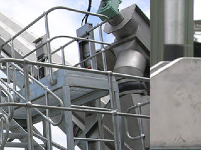 Live Bottom Silo and shaftless spiral conveyor