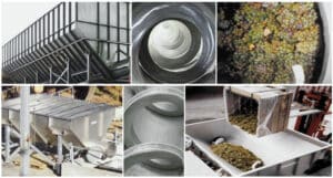 Shaftless Receival Bin, Screening for Wineries & Shaftless Conveying Solutions