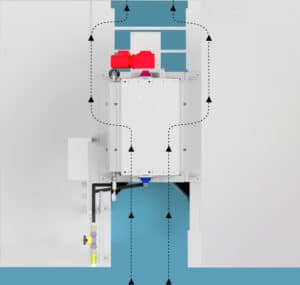 BANDGUARD Centre Flow Band Screen wastewater flow