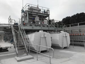 SPIROTAINER storage container for pet food processing