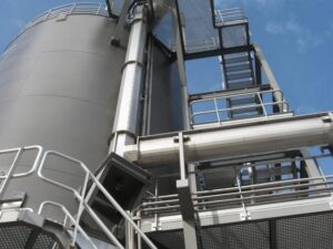 Installation av silo med rund skjutram