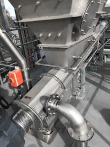 Pet food waste dewatering
