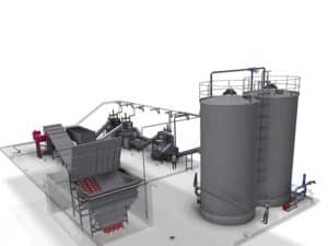 Truck Receival Bunker, Separation and Storage